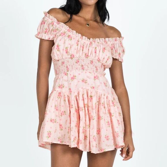 Princess Polly ANASTASIYA MINI DRESS PINK - Picture 1 of 6